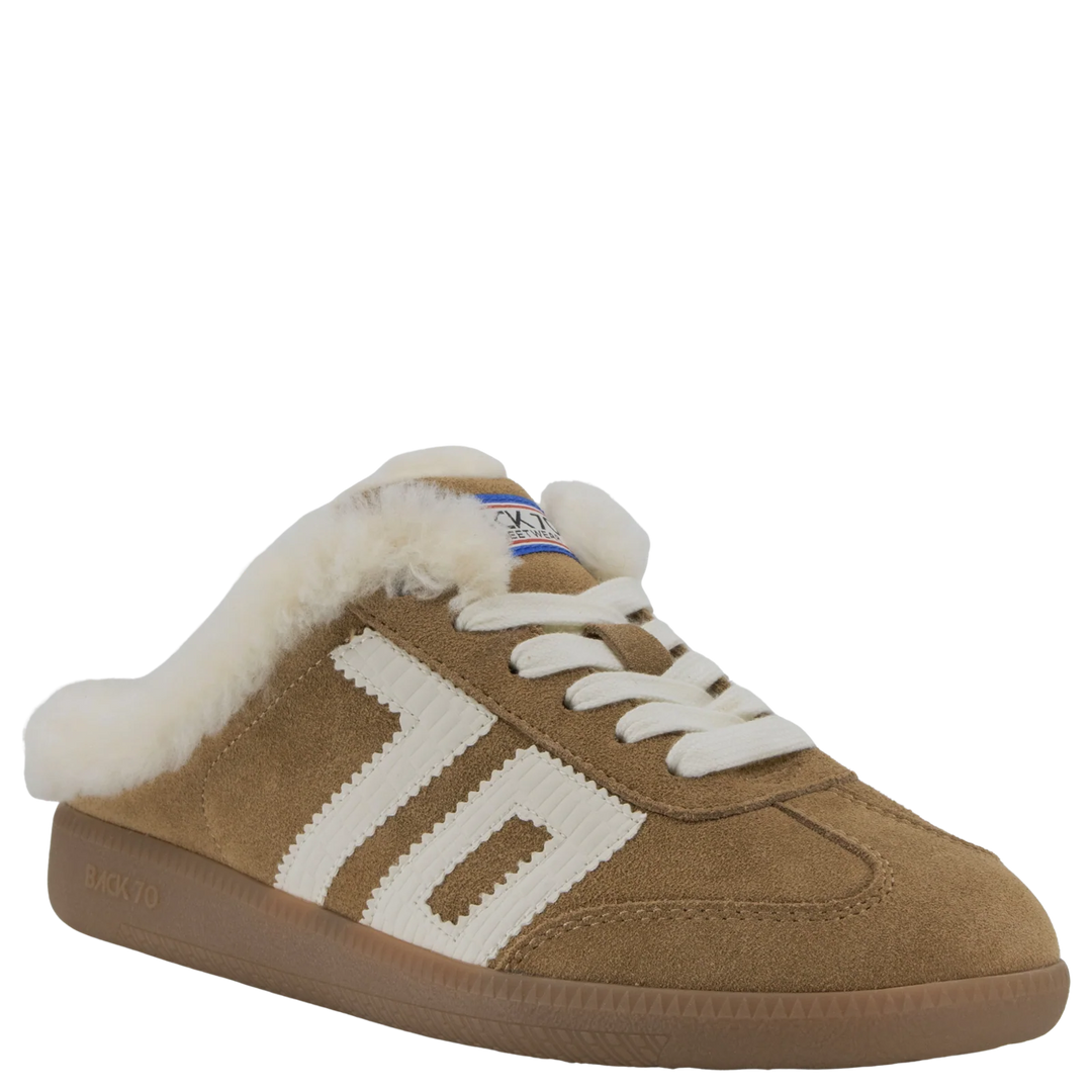 Back 70 EASTER FL Backless Sneakers in TOBACCO WHITE