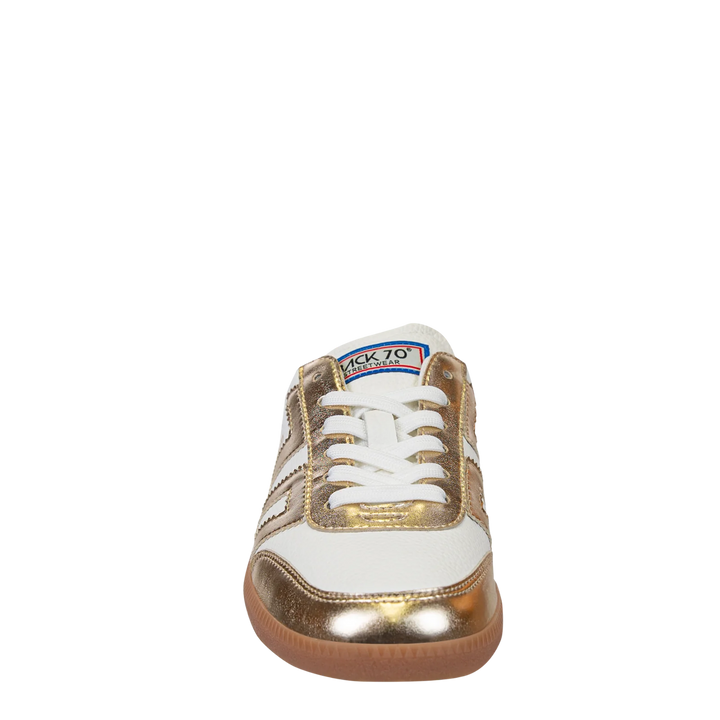 Back 70 EASTER Backless Sneakers in METALLIC GOLD