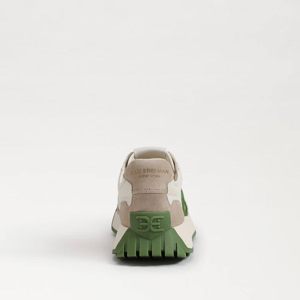 Sam Edelman Langley Lace Up Sneaker in Green Multi Suede