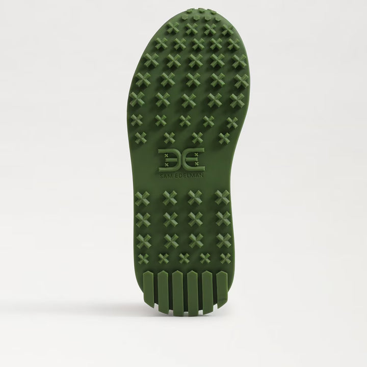 Sam Edelman Langley Lace Up Sneaker in Green Multi Suede