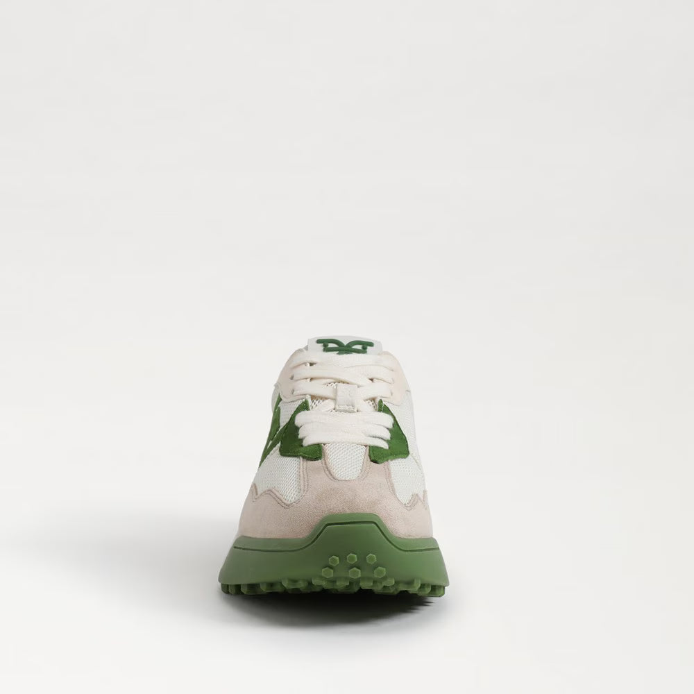Sam Edelman Langley Lace Up Sneaker in Green Multi Suede
