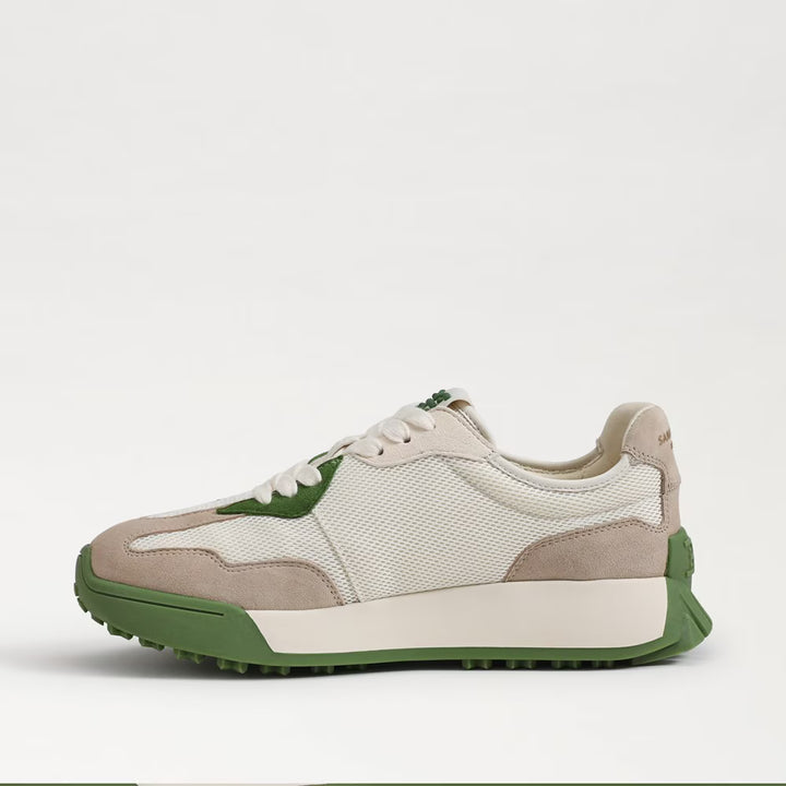 Sam Edelman Langley Lace Up Sneaker in Green Multi Suede