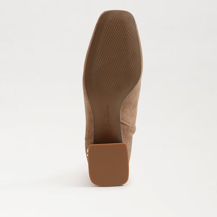 Sam Edelman Paige Ankle Boot in Almond Taupe Suede