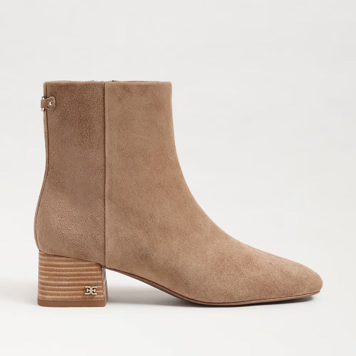 Sam Edelman Paige Ankle Boot in Almond Taupe Suede
