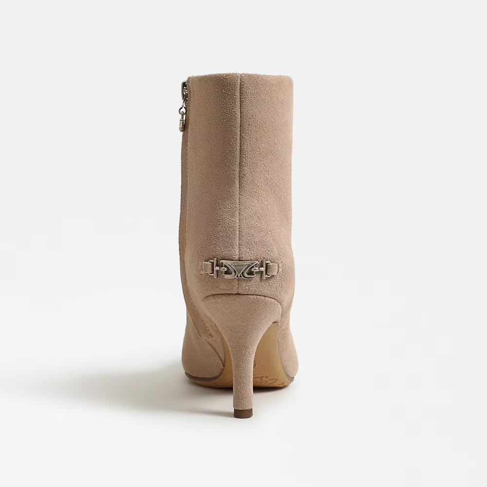 Circus NY by Sam Edelman Laura Kitten Heel Bootie in Warm Oat Suede