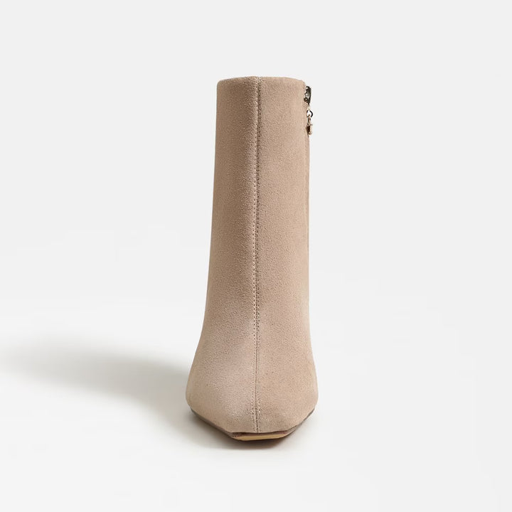 Circus NY by Sam Edelman Laura Kitten Heel Bootie in Warm Oat Suede