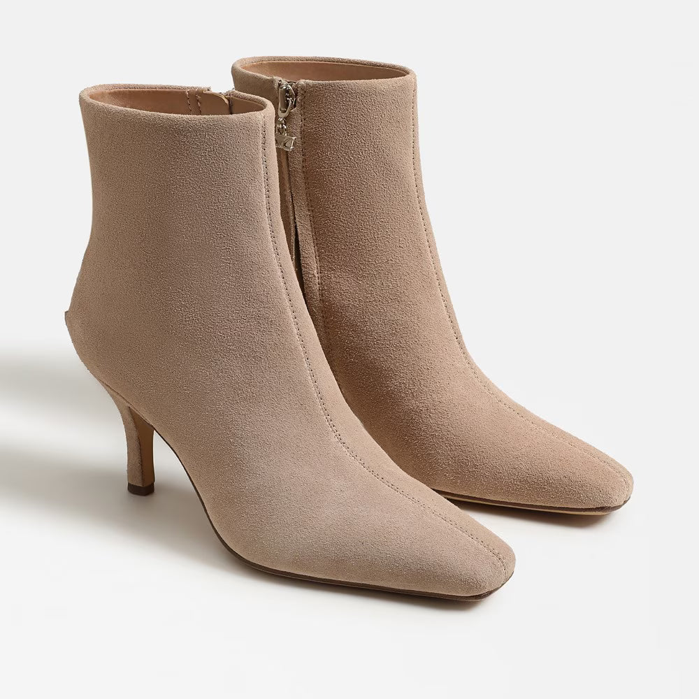 Circus NY by Sam Edelman Laura Kitten Heel Bootie in Warm Oat Suede