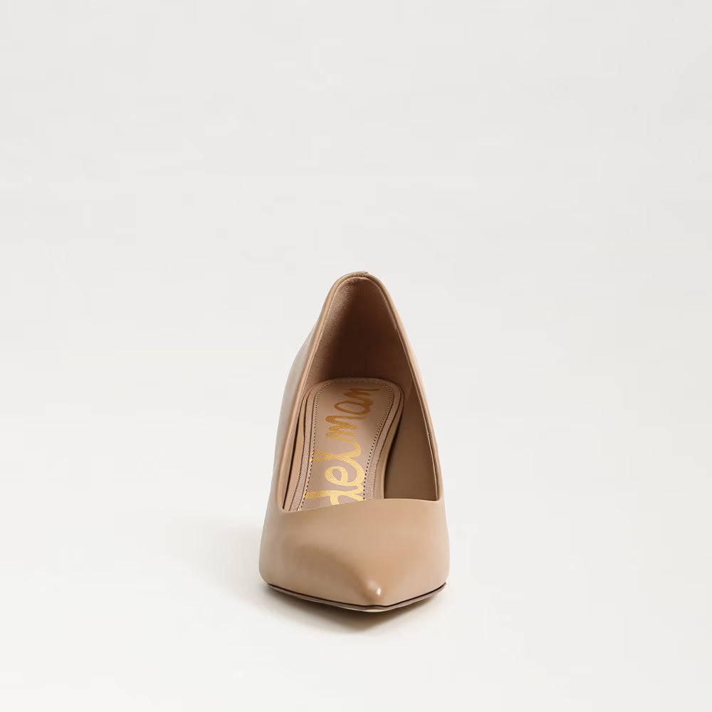 Sam Edelman Vienna Pointed Toe Pump in  French Sand Leather