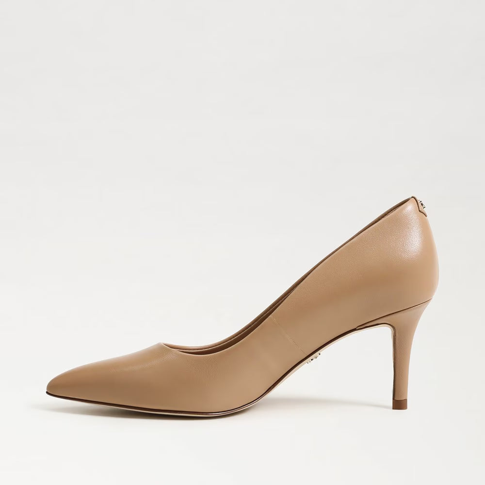 Sam Edelman Vienna Pointed Toe Pump in  French Sand Leather