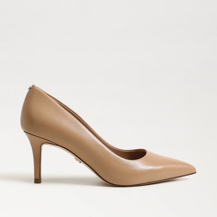 Sam Edelman Vienna Pointed Toe Pump in  French Sand Leather