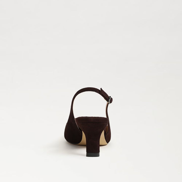Sam Edelman Bianka Slingback Pump in Cafe Noir Suede