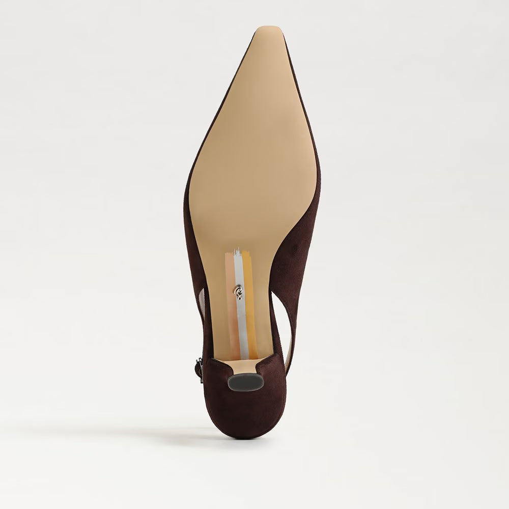 Sam Edelman Bianka Slingback Pump in Cafe Noir Suede