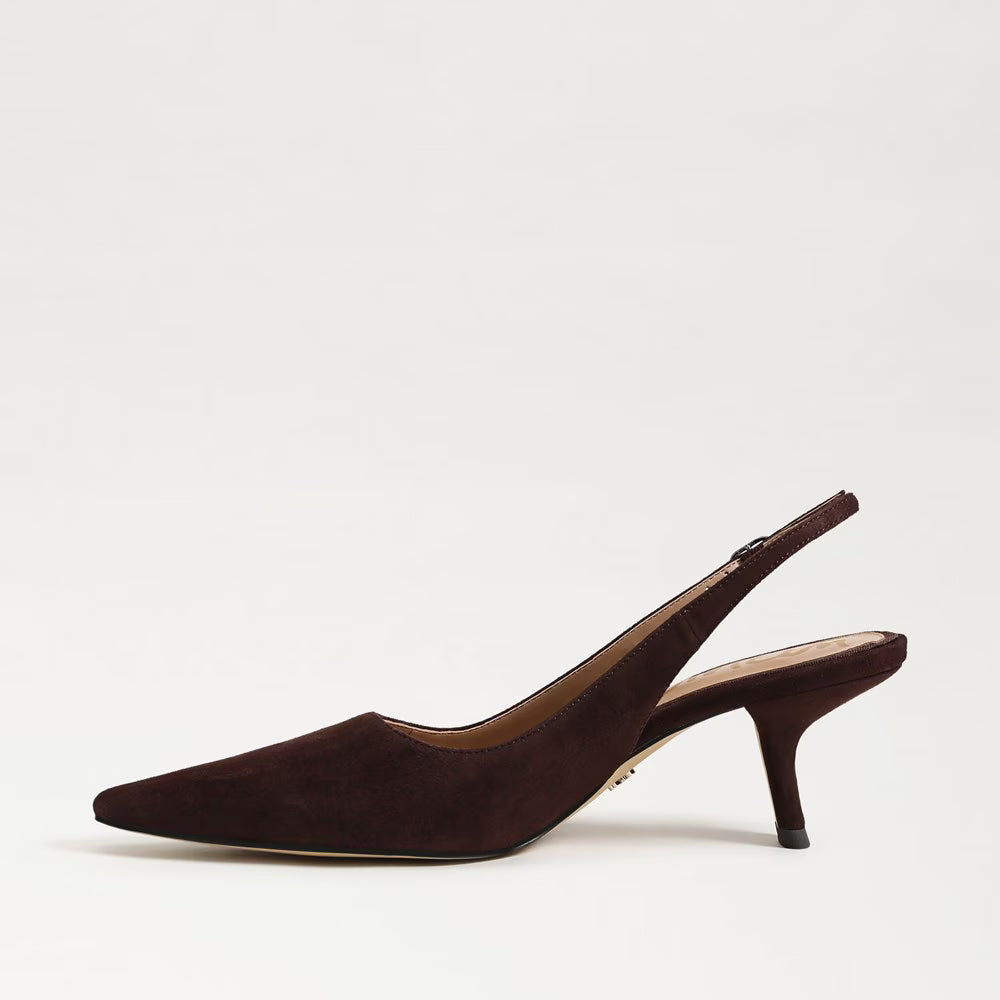 Sam Edelman Bianka Slingback Pump in Cafe Noir Suede