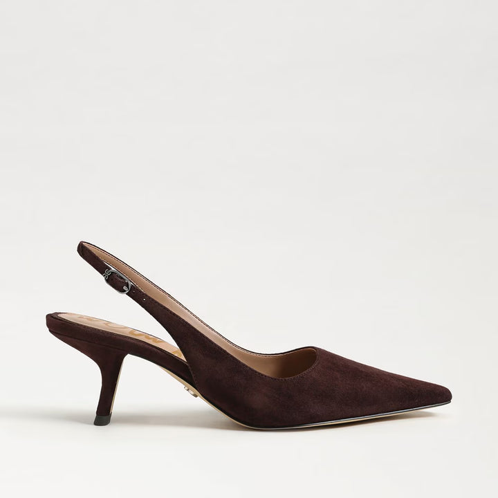 Sam Edelman Bianka Slingback Pump in Cafe Noir Suede