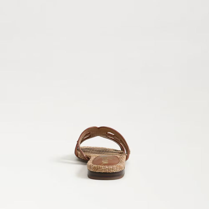 Sam Edelman Bay Sandal in Multi Tan Raffia