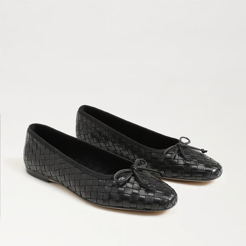 Sam Edelman Ruthie Woven Ballet Flat in Black