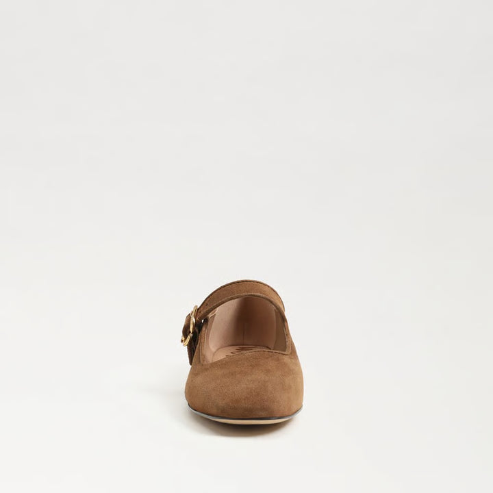Sam Edelman  Michaela Mary Jane Flat in Warm Nutmeg Suede