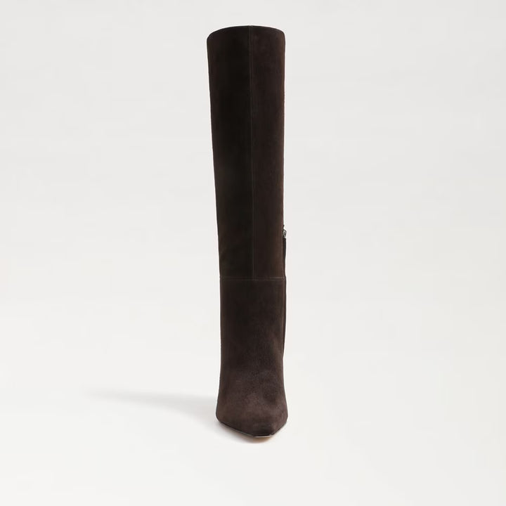 Sam Edelman Sylvia Knee High Boot in Chocolate Brown Suede