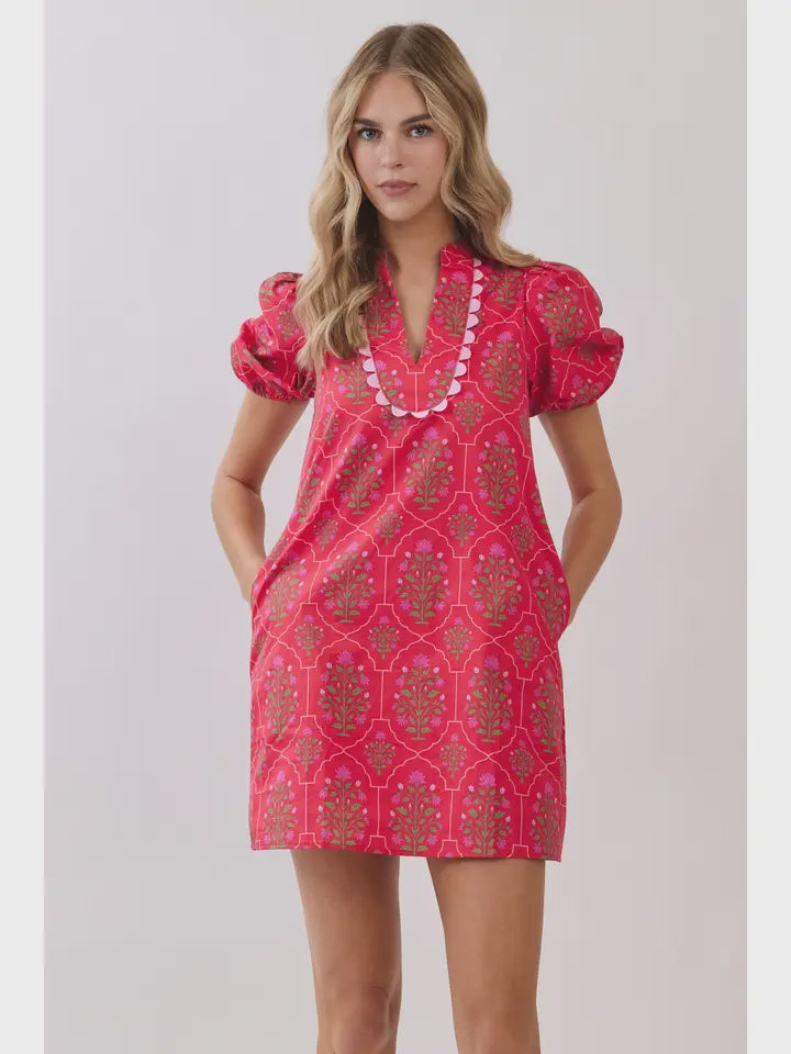 My Kind Of Day Berry Pink Mini Dress