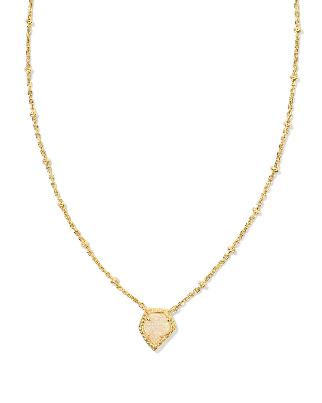 Kendra Scott Tess Satellite Pendant Necklace in Iridescent Drusy