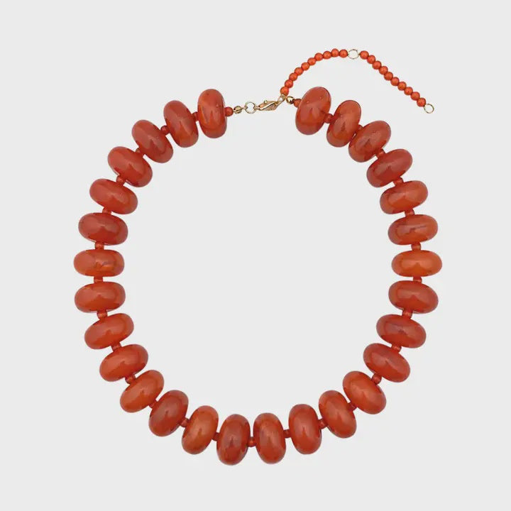 Bailey Rust Beaded Necklace