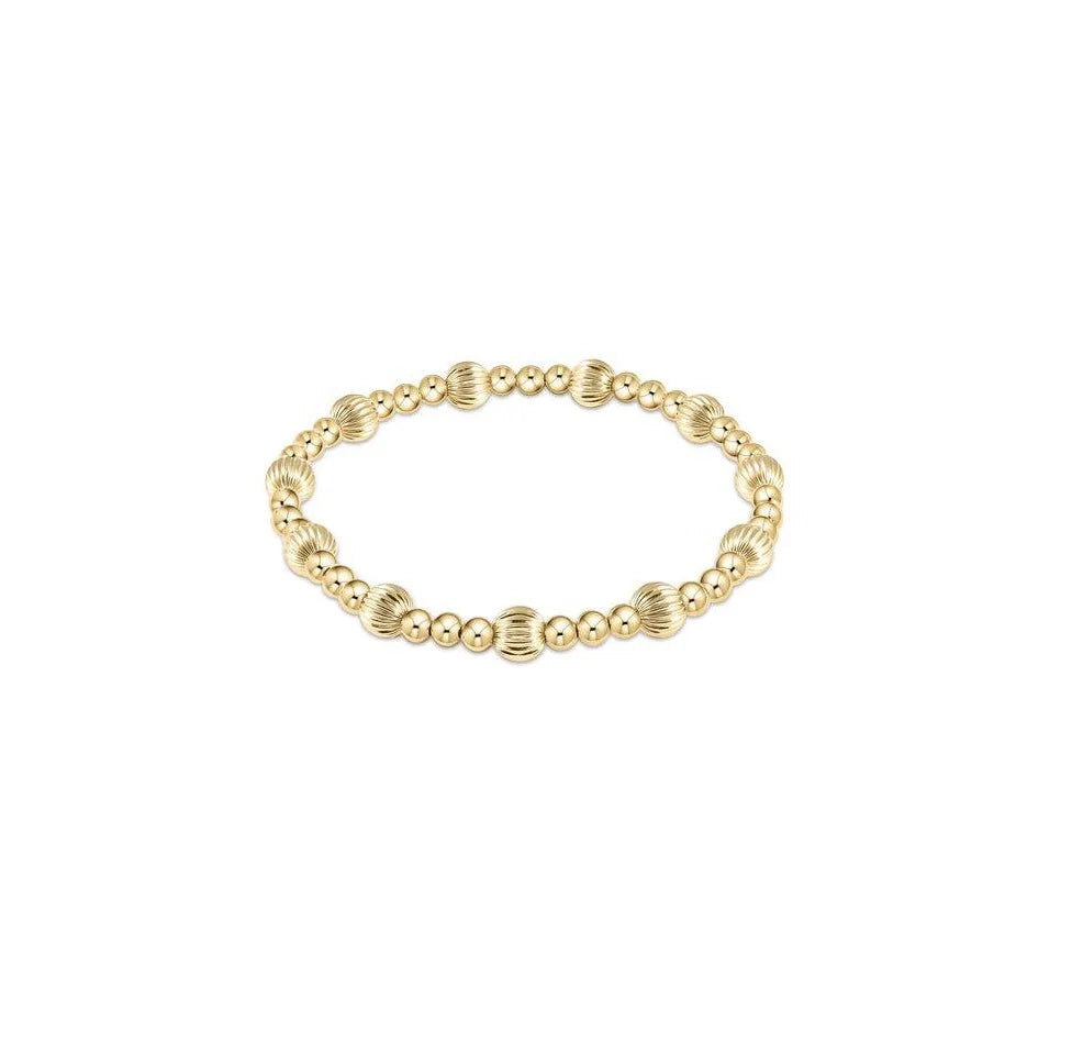 enewton Dignity Sincerity Pattern 6mm Bead Bracelet - Gold