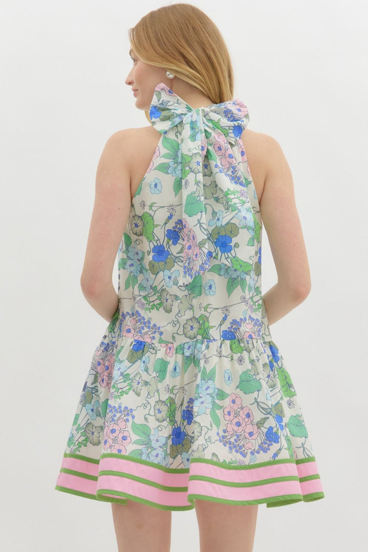 Weekend Picnic Pink Floral Printed Dress