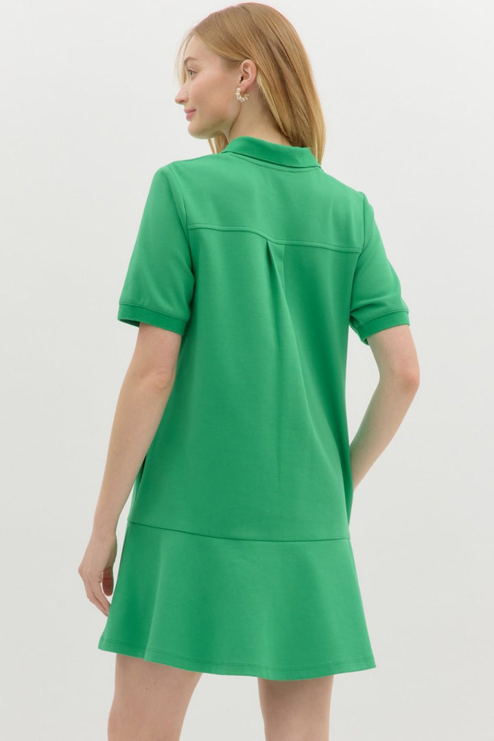 On The Green Polo Dress