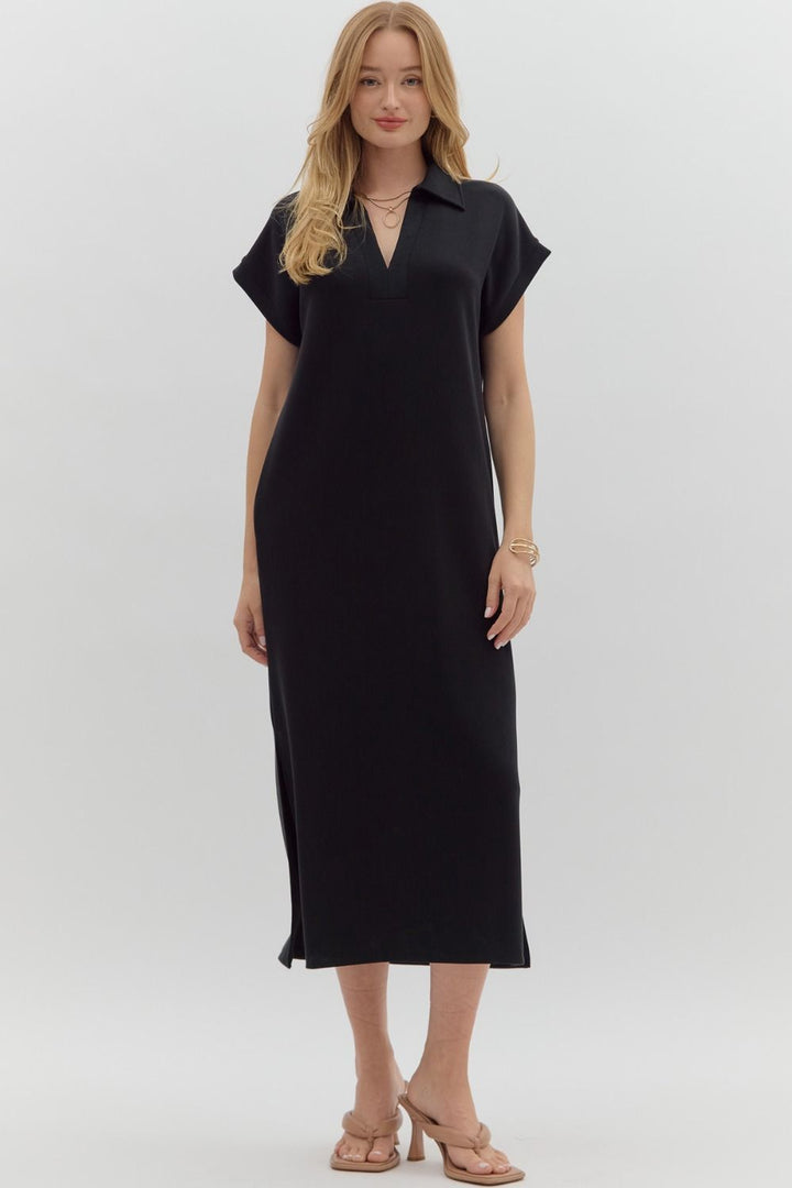 Give It Your All Black Dress