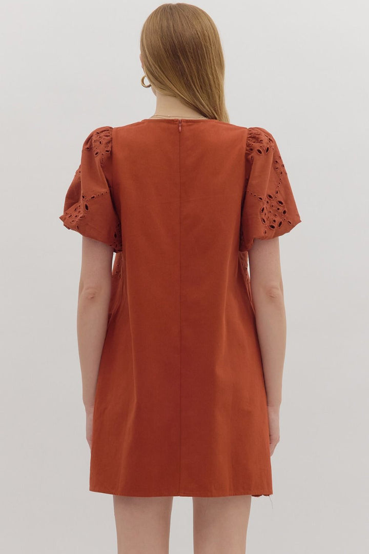 From Here On Rust Dress