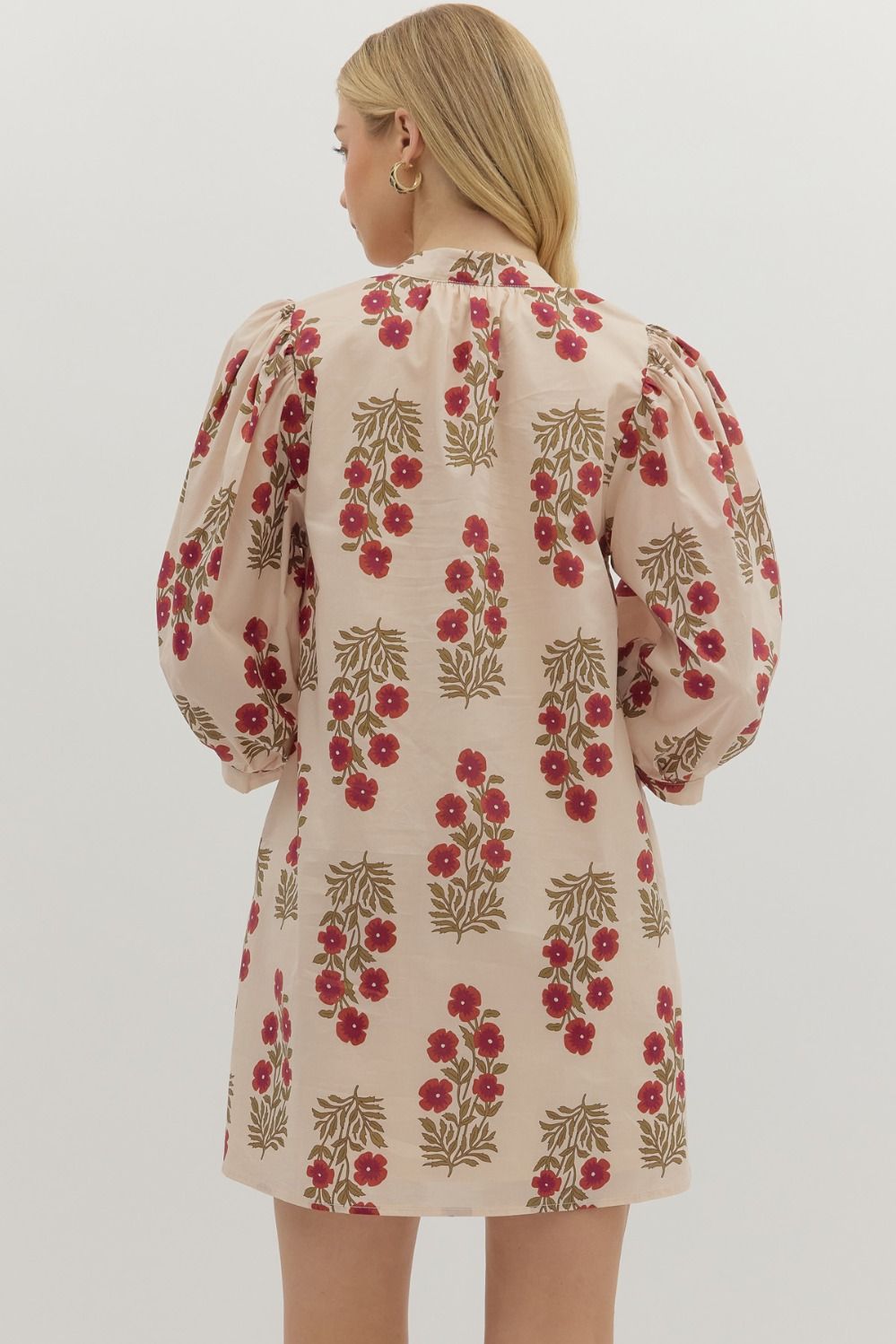 In A Good Place Red Floral Dress