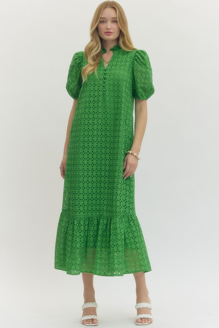 Always In Place Green Dress