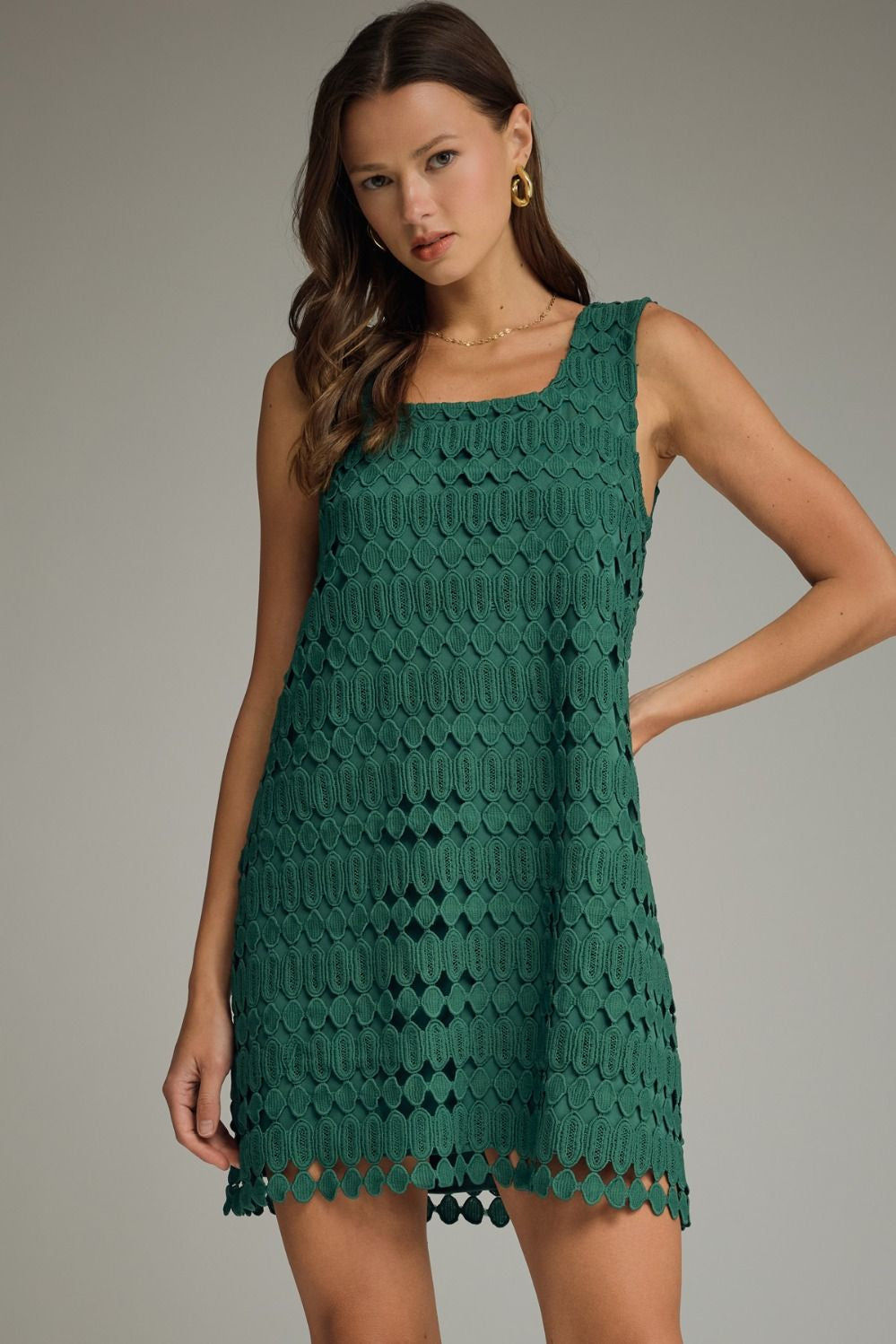 pine green dress Dark Long Puff Sleeve Lace Mini Measured elegance and sartorial construction converge in this long silk dress Easy Confidence Pine Green Mini
