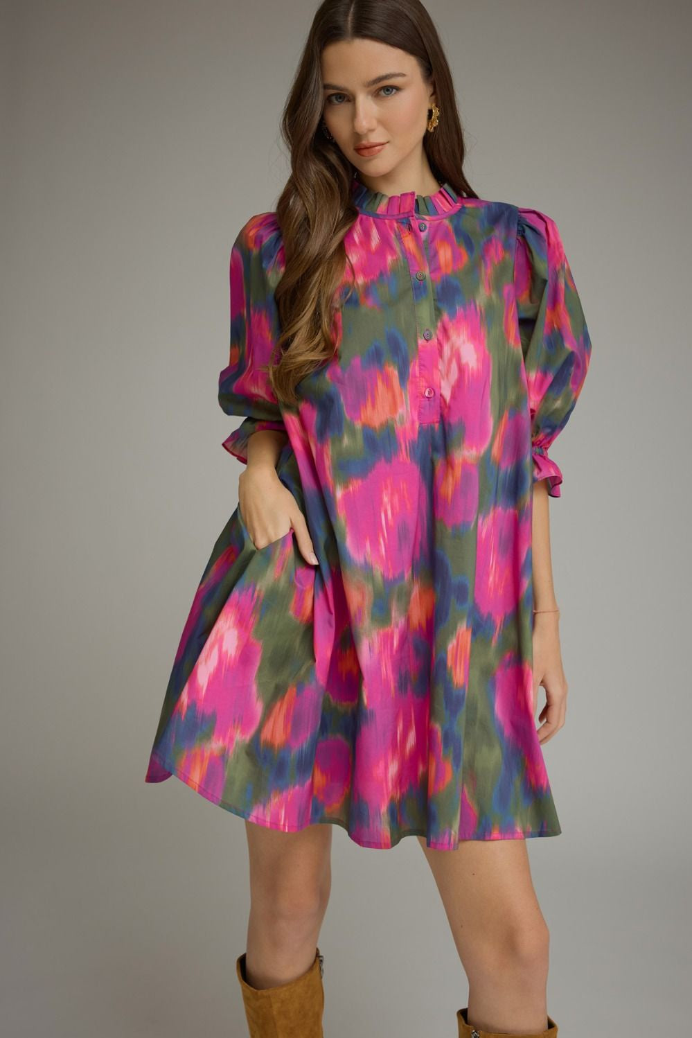 Here We Go Magenta Mini Dress