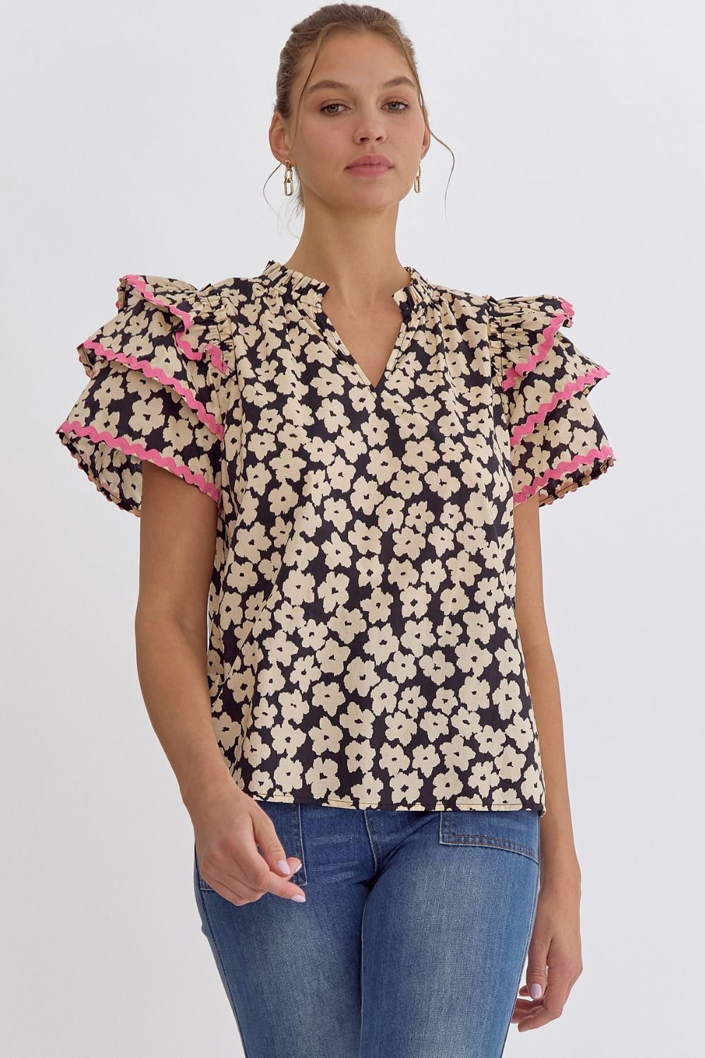 One By One Printed Top