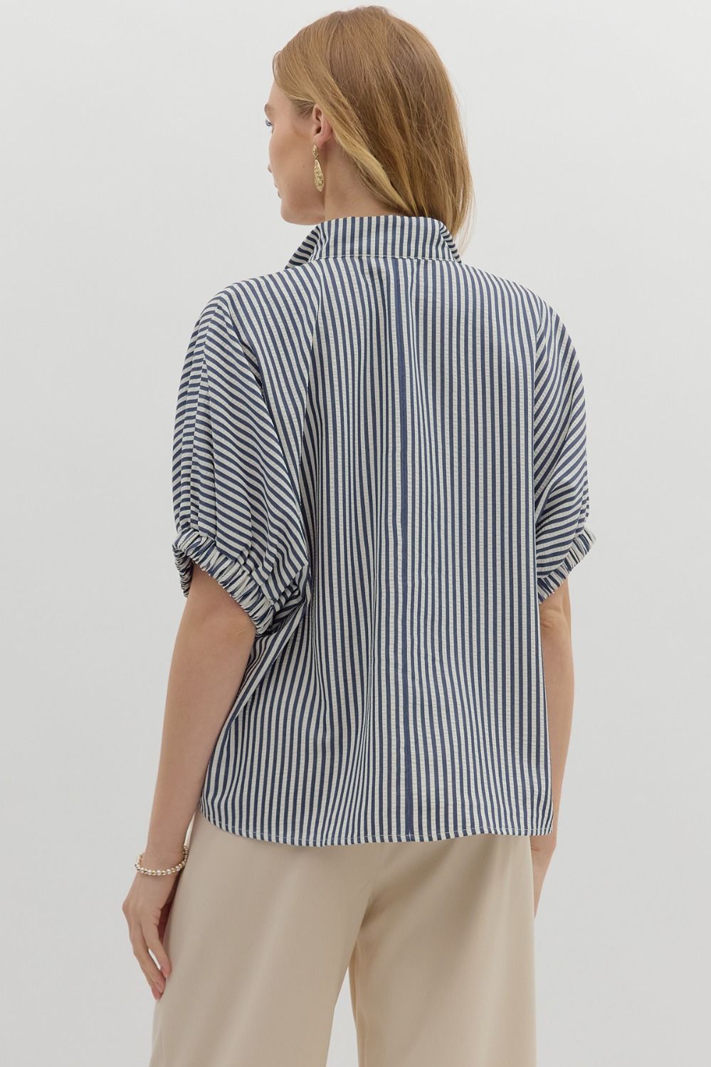 On My Mind Top in Navy