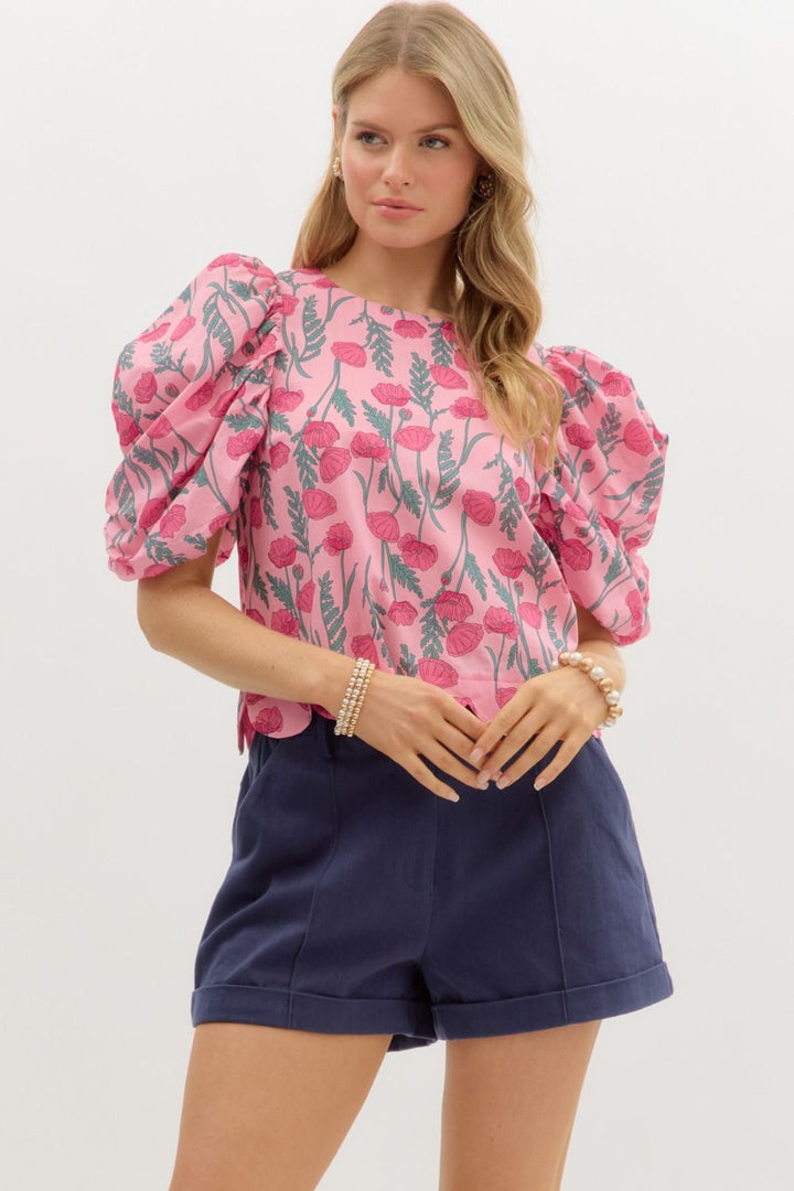 From Within Floral Pink Top