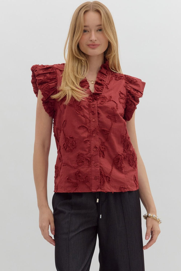 Going Right Top in Red