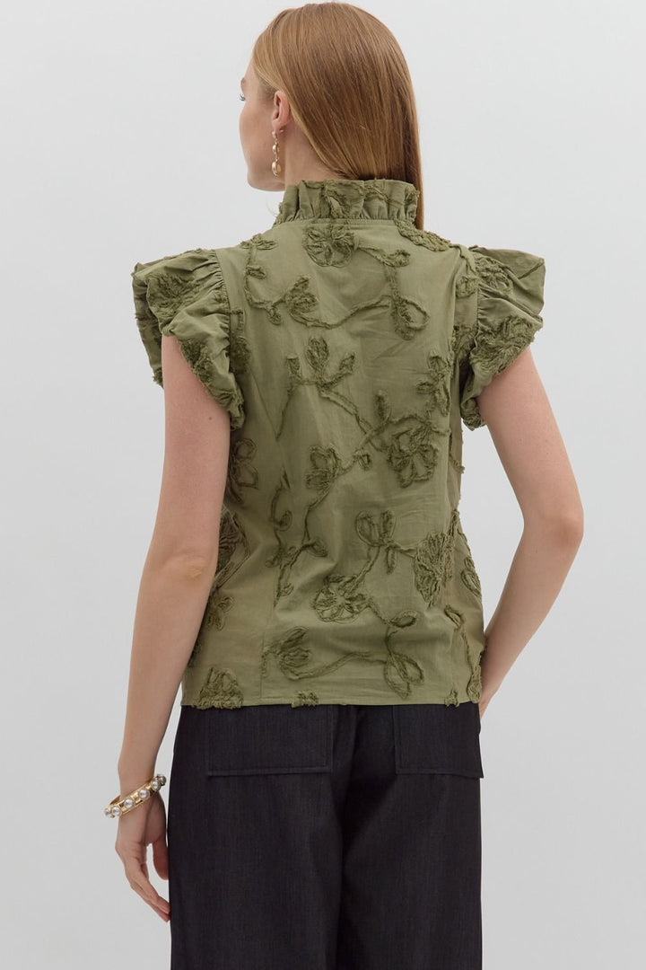 Going Right Top in Olive