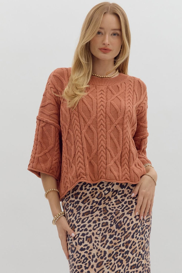 Something Extra Rust Sweater