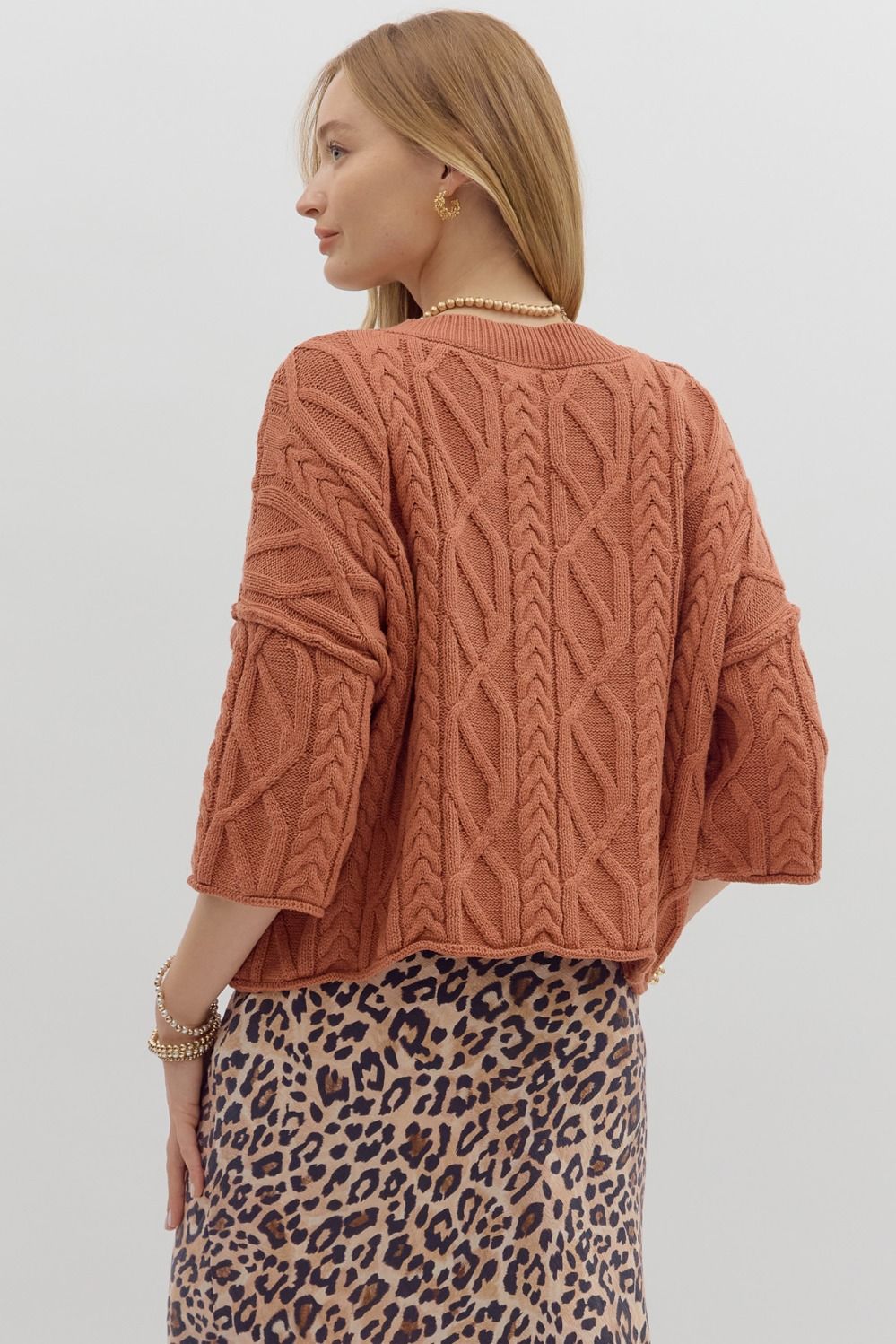 Something Extra Rust Sweater