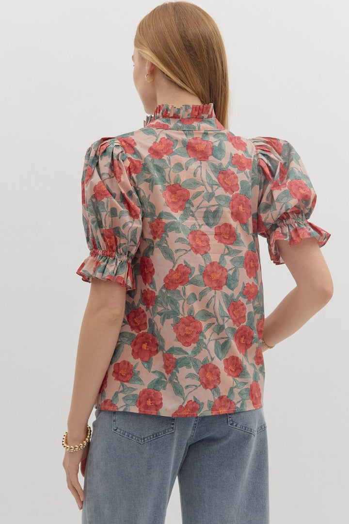 Garden Views Vintage Rose Top
