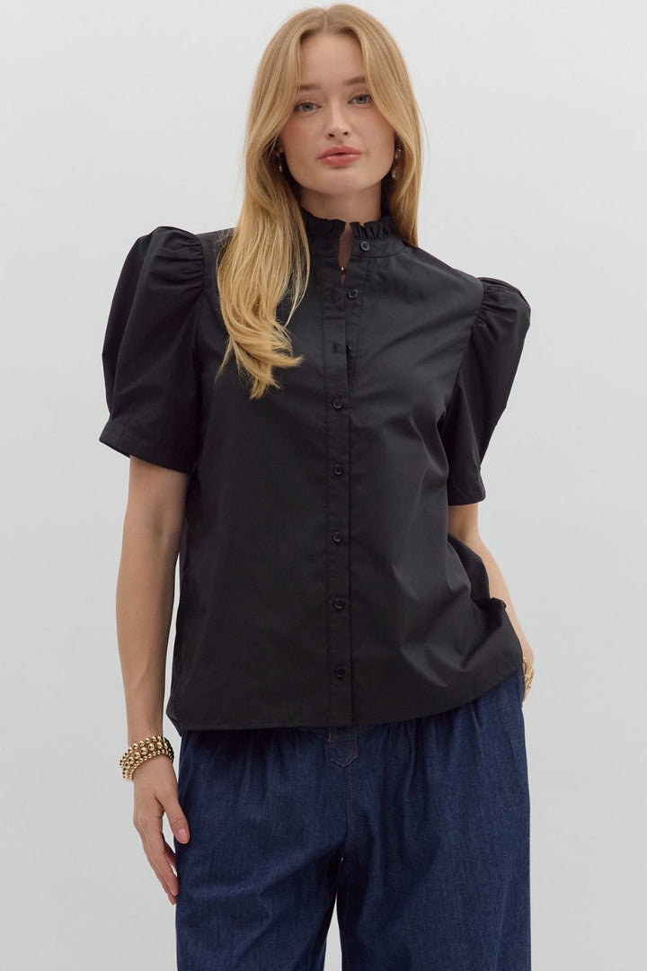 Whatever Happens Top in Black