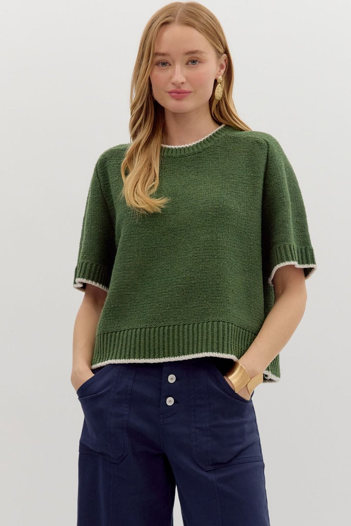 You Know The Way Green Sweater