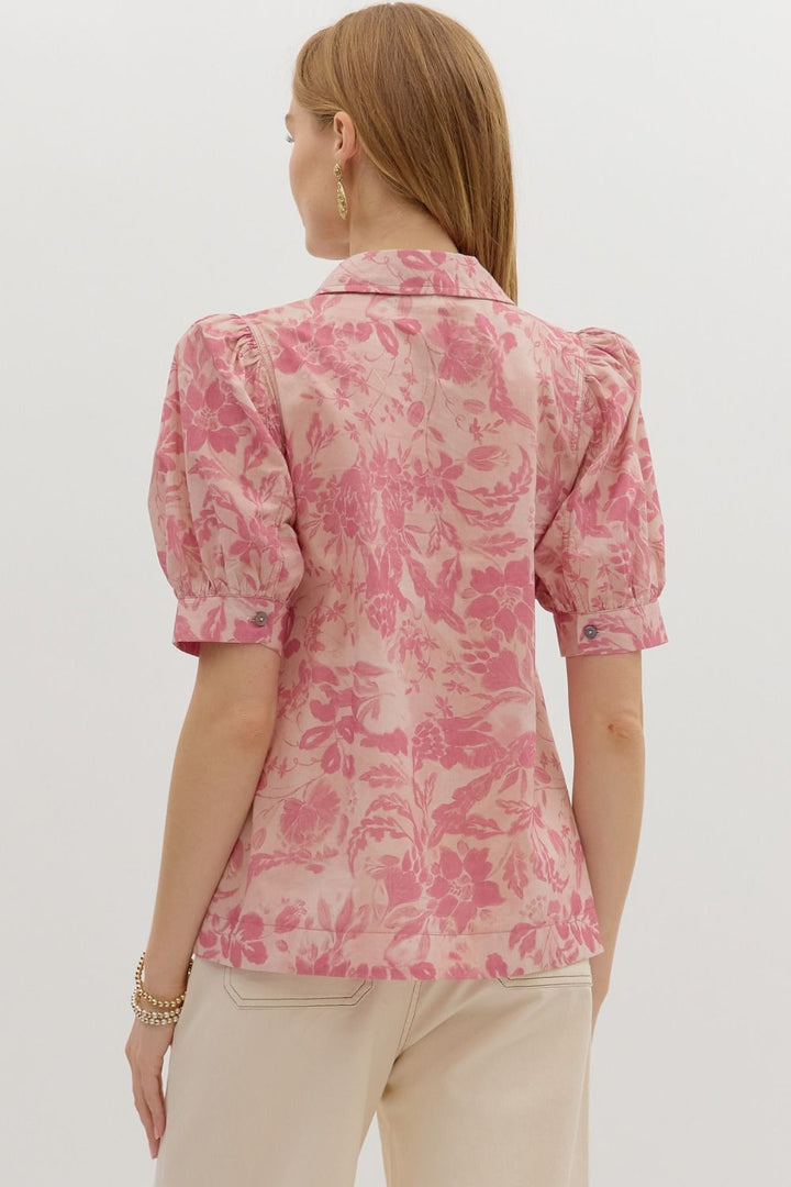Simply Mine Mauve Floral Top