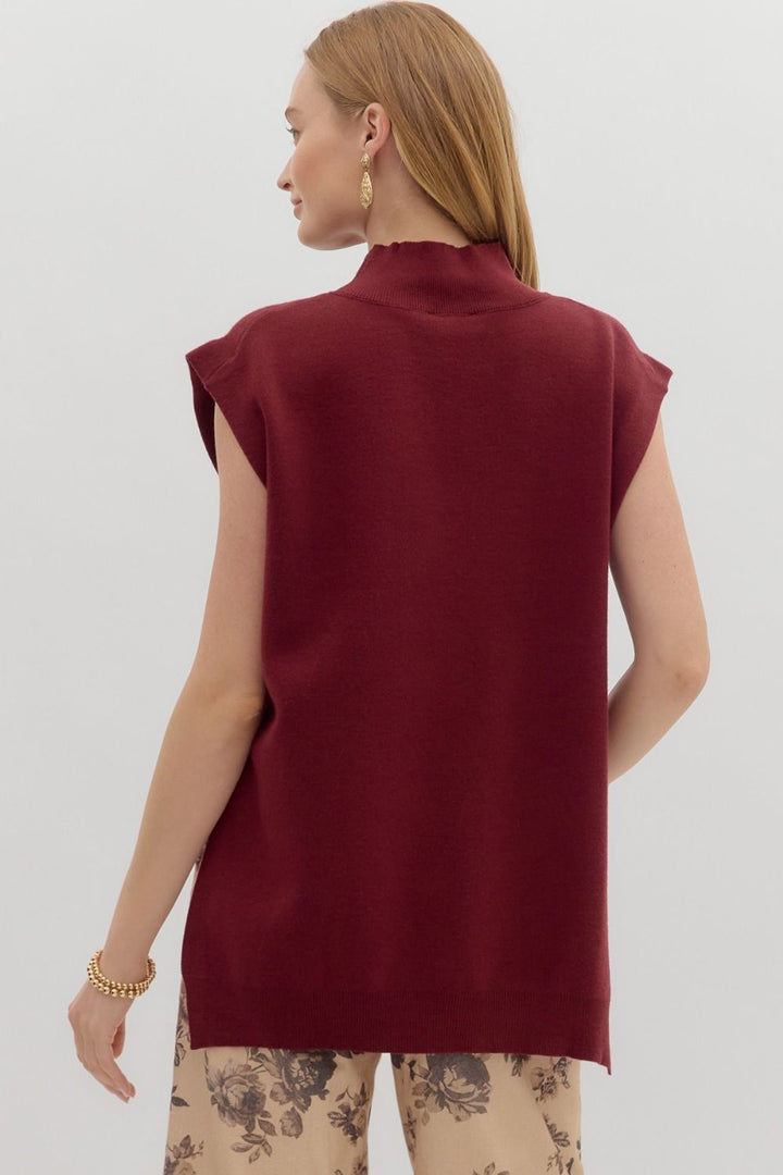 Full Of Life Burgundy Top