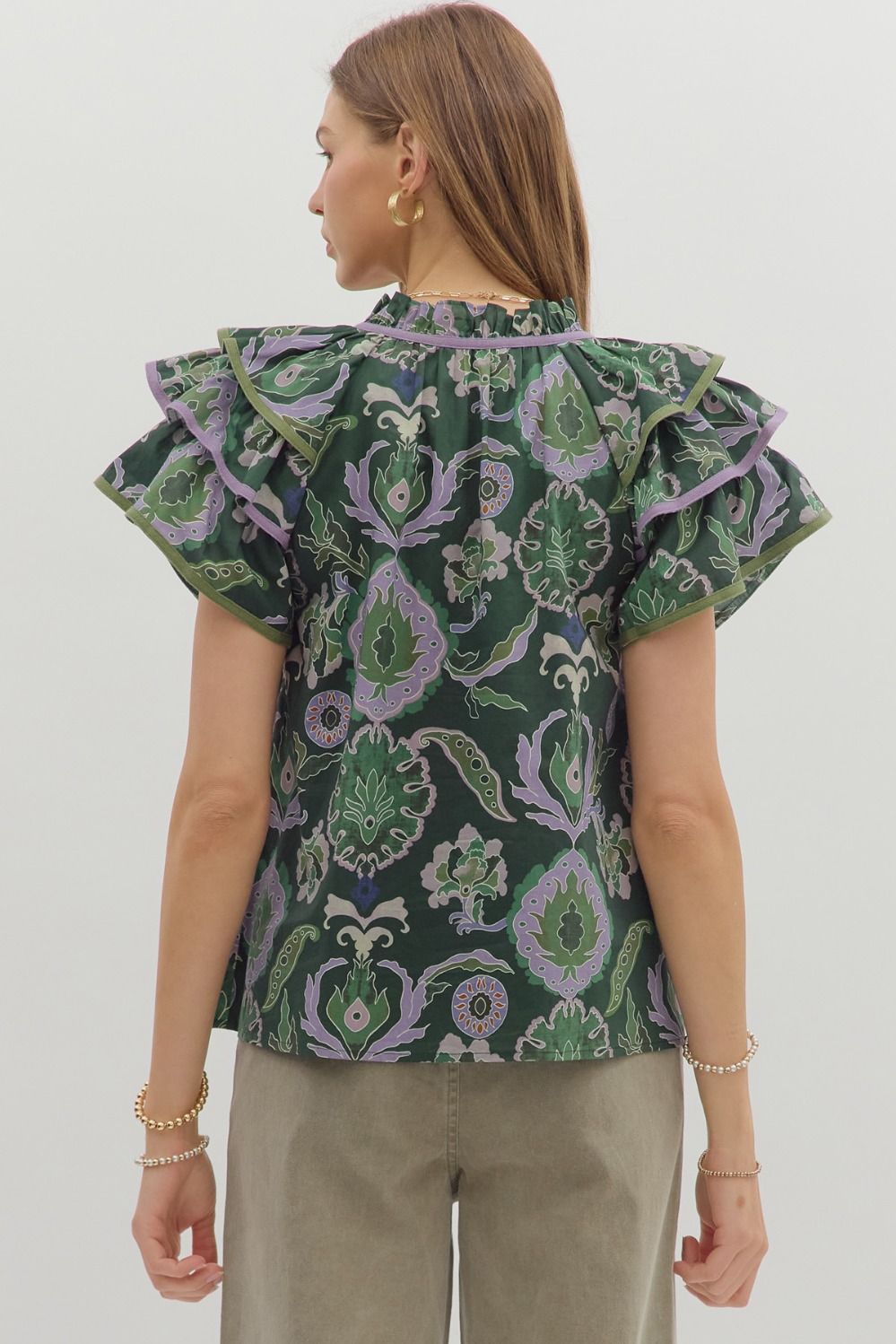 Go For It Top in Green