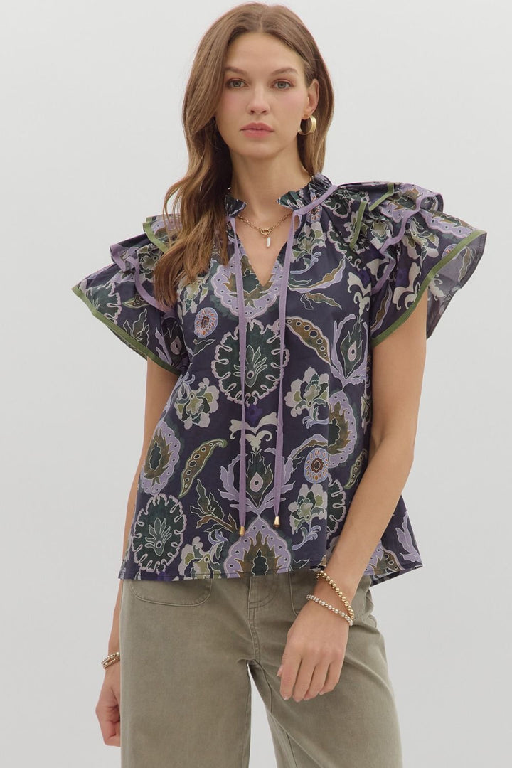 Go For It Top in Navy