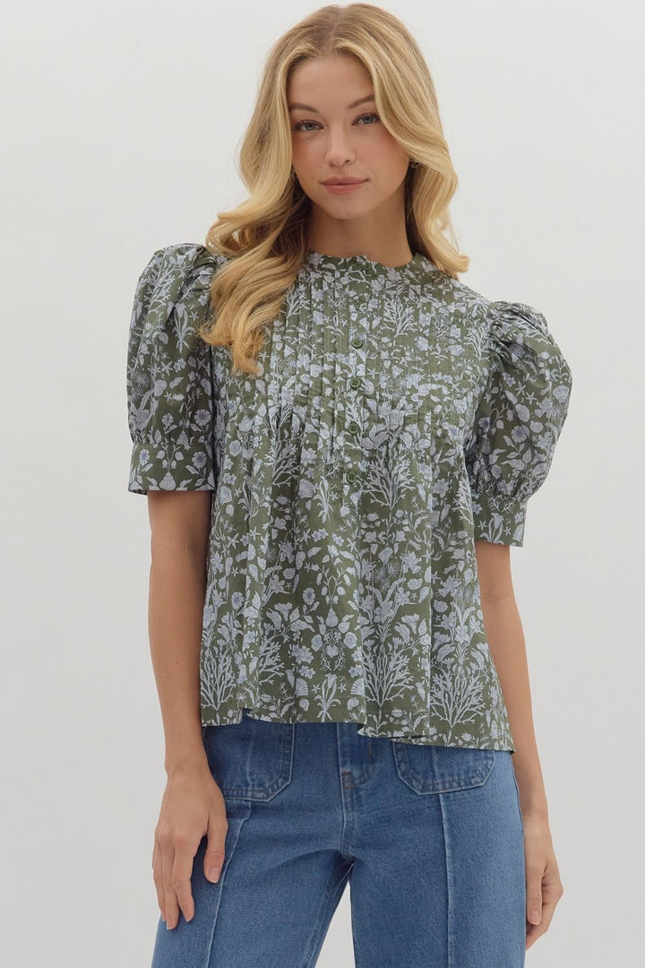 Without A Doubt Top in Olive