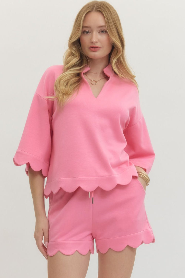 In The Clear Top in Pink